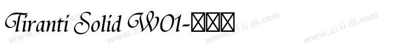 Tiranti Solid W01字体转换